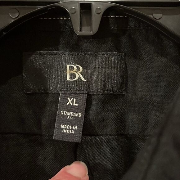 NWT Banana Republic Men’s Black Oxford Shirt Size XL. - Picture 5 of 6